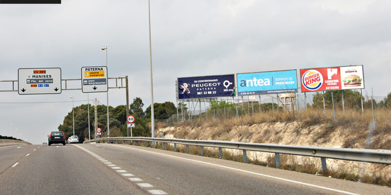 Vallas publicitarias en Valencia